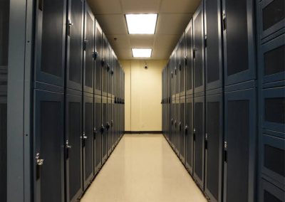 Data Center Containing Colocation Cabinets and Server Racks